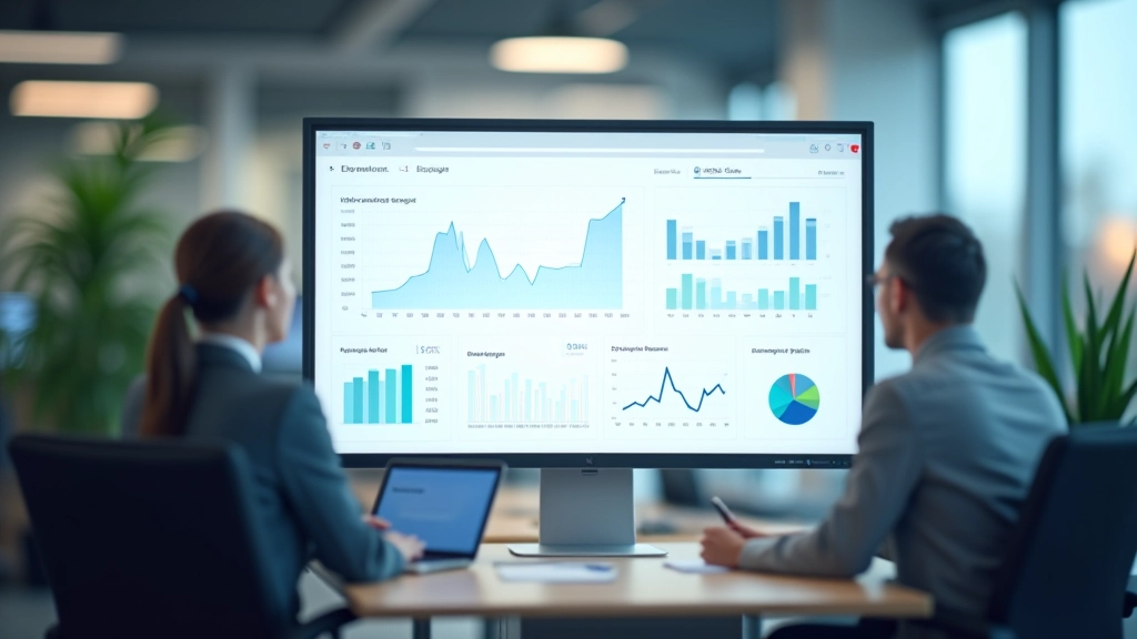 Analytics dashboard showing expense report metrics and processing performance